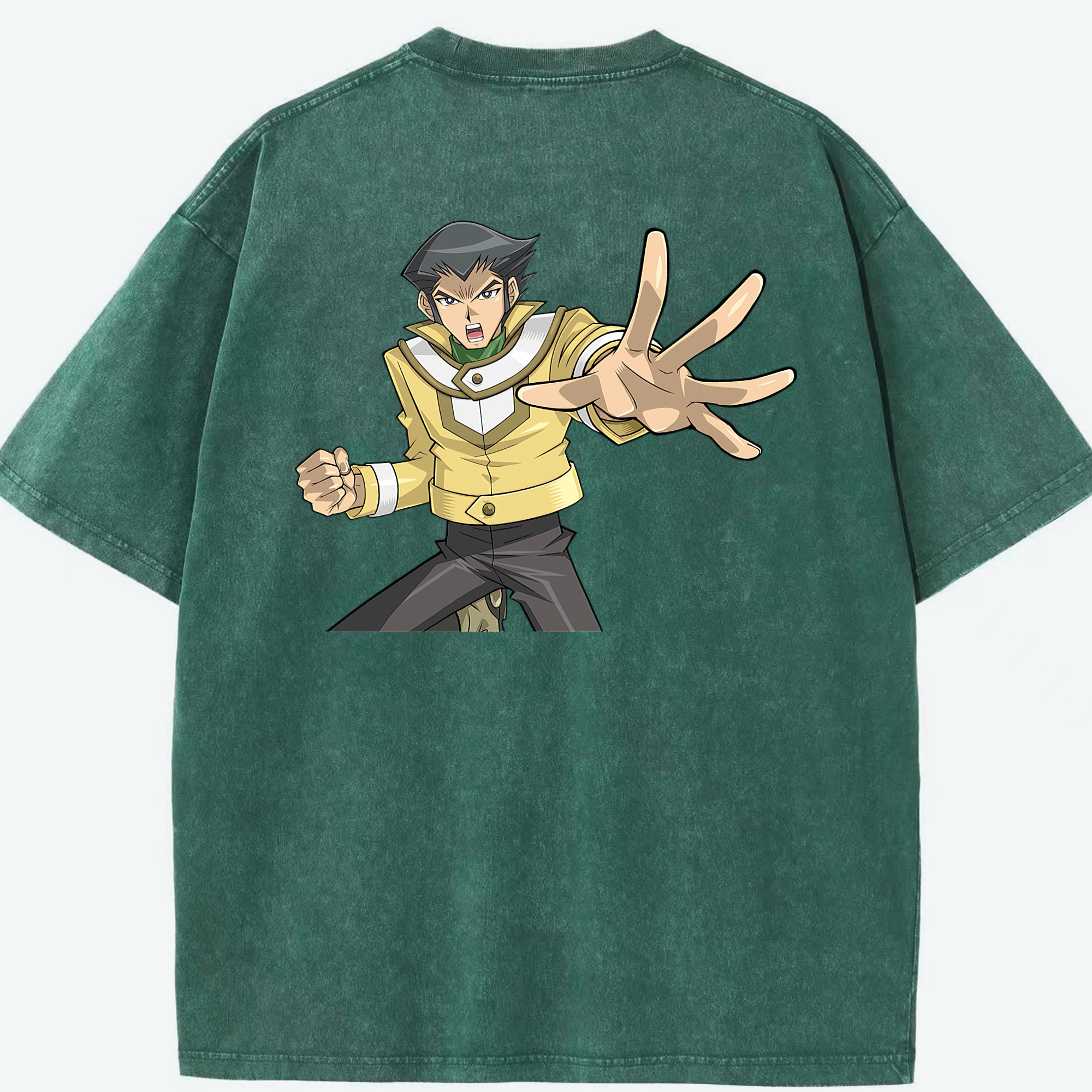 （画像用） 遊☆戯☆王 Yu-Gi-Oh! 綿100% ヴィンテージ風 半袖Tシャツ（背面プリント）